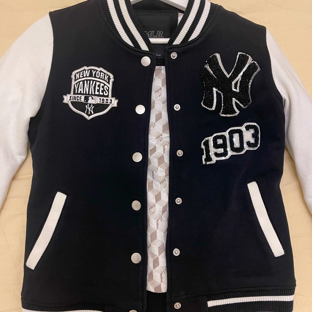MLB Yankees bomber jacket sparkly rare piece